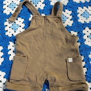Tan baby overalls size newborn Carters
